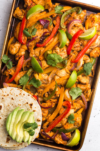 Sheet Pan Chicken Fajitas