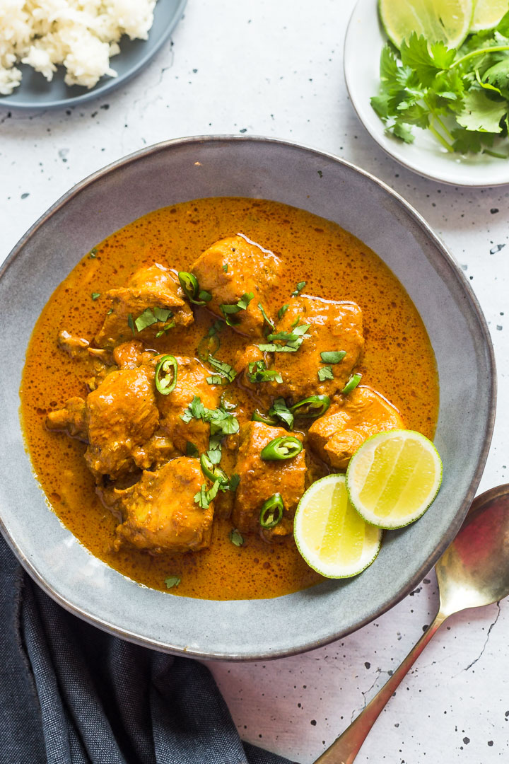 sri lankan chicken curry with rice
