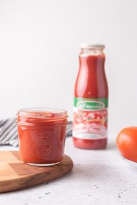 tomato passata in a jar