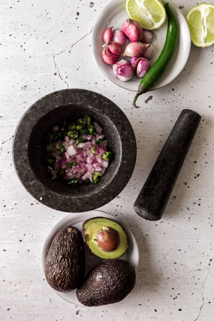 ingredients for guacamole