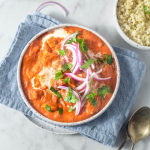 Keto Butter Chicken in a bowl