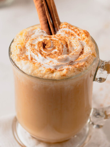 pumpkin spice latte in a mug