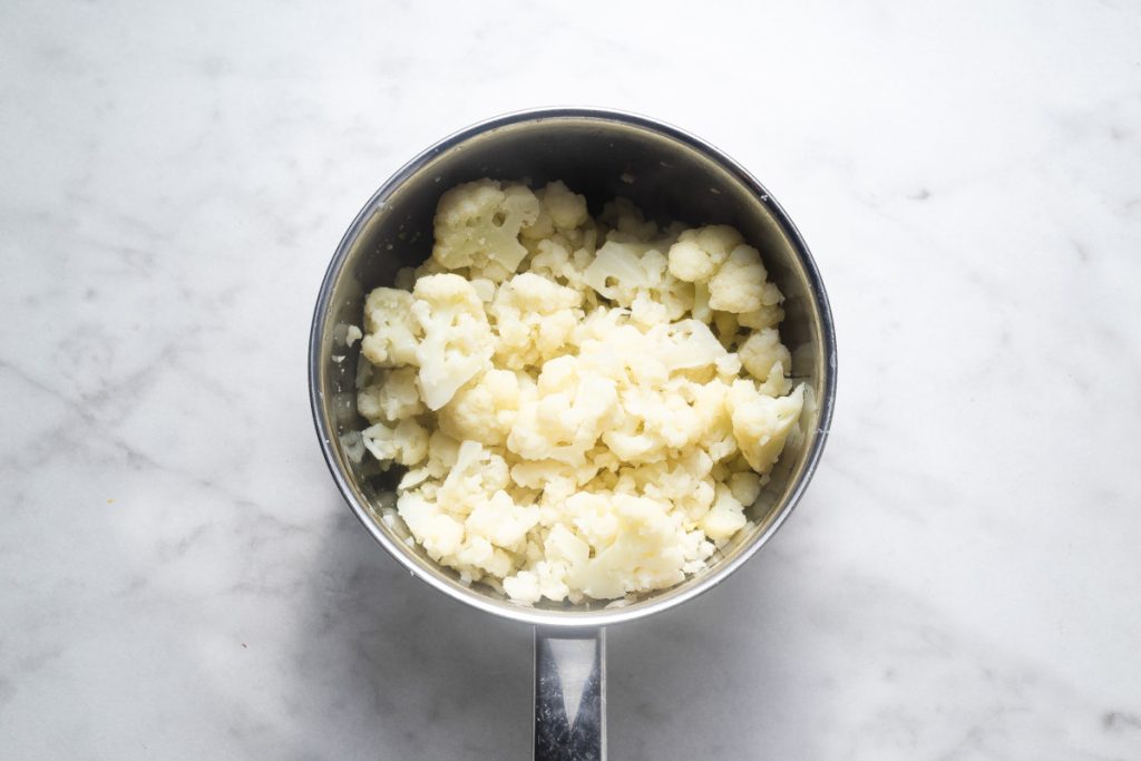 cook the cauliflower to steam off the extra moisture