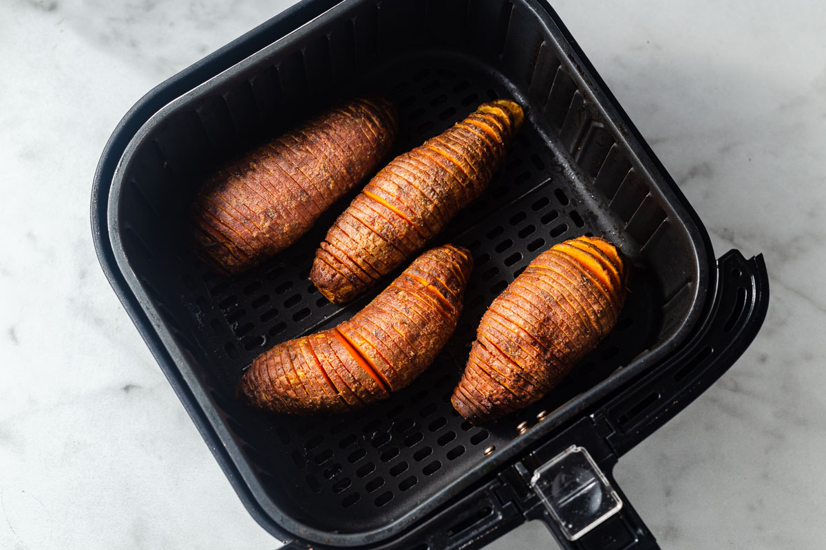 roasted sweet potatoes in the air fryer