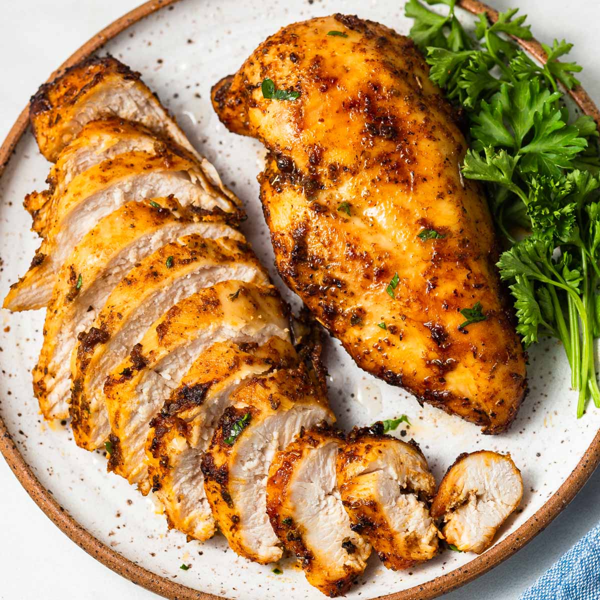 Best Air Fryer Chicken Breast (Without Breading) - Love And Other Spices