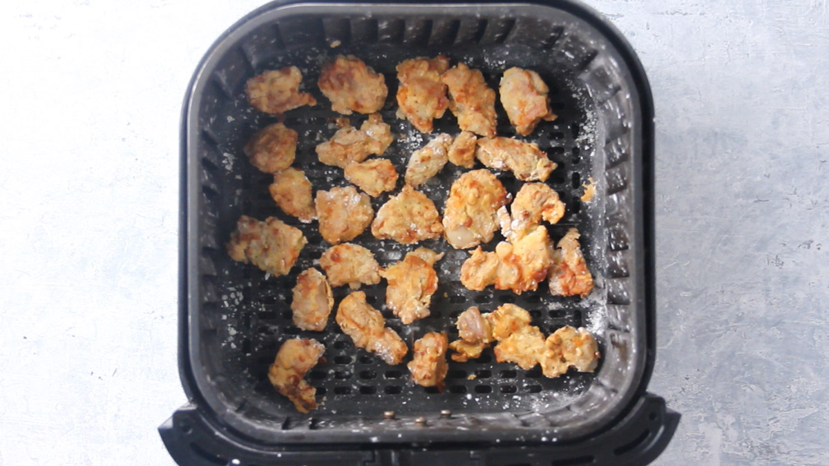cooked chicken in the air fryer