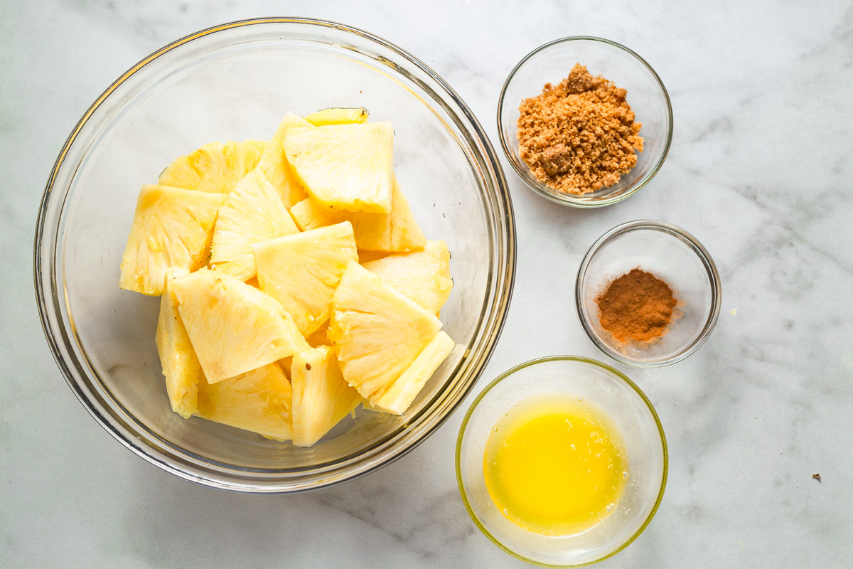 ingredients for air fryer pineapple
