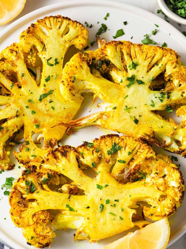Air Fryer Cauliflower Steaks