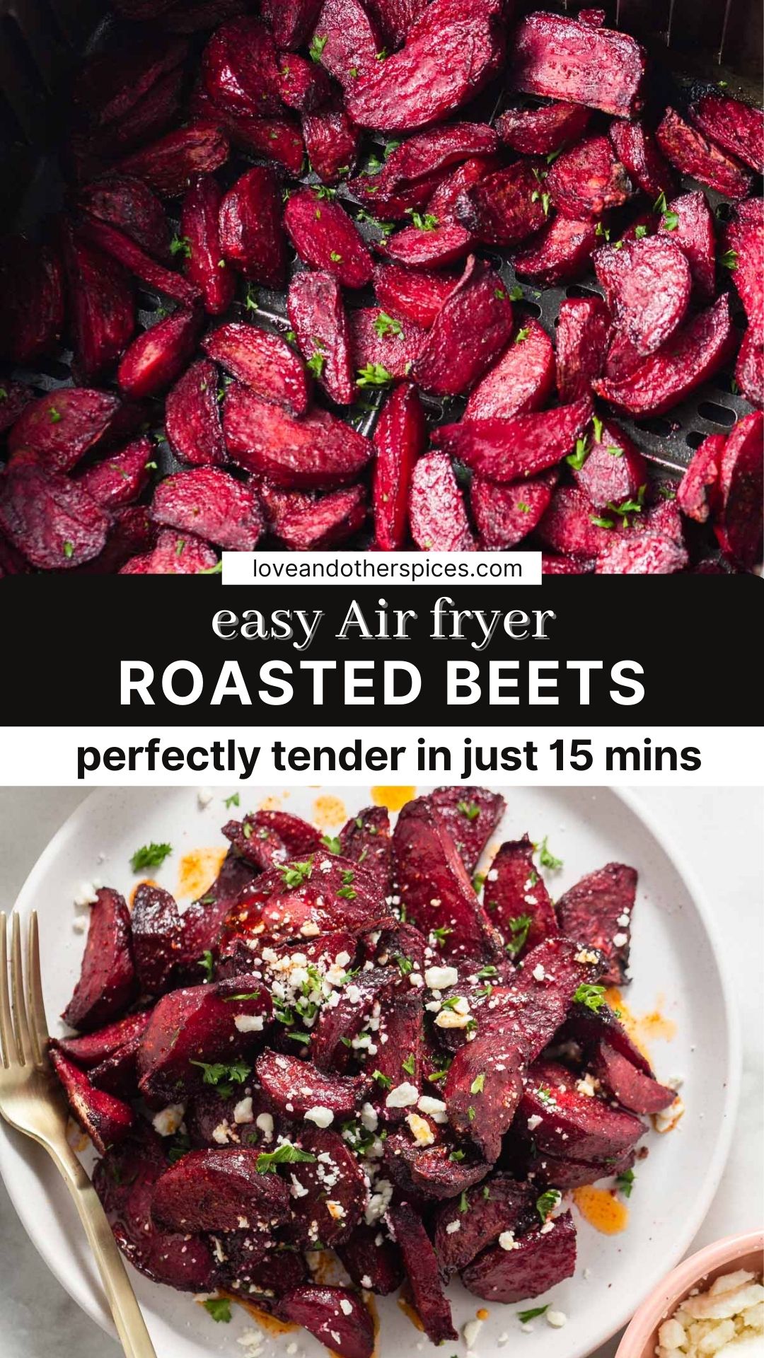 Easy Roasted Air Fryer Beets (in 15 mins) Love And Other Spices