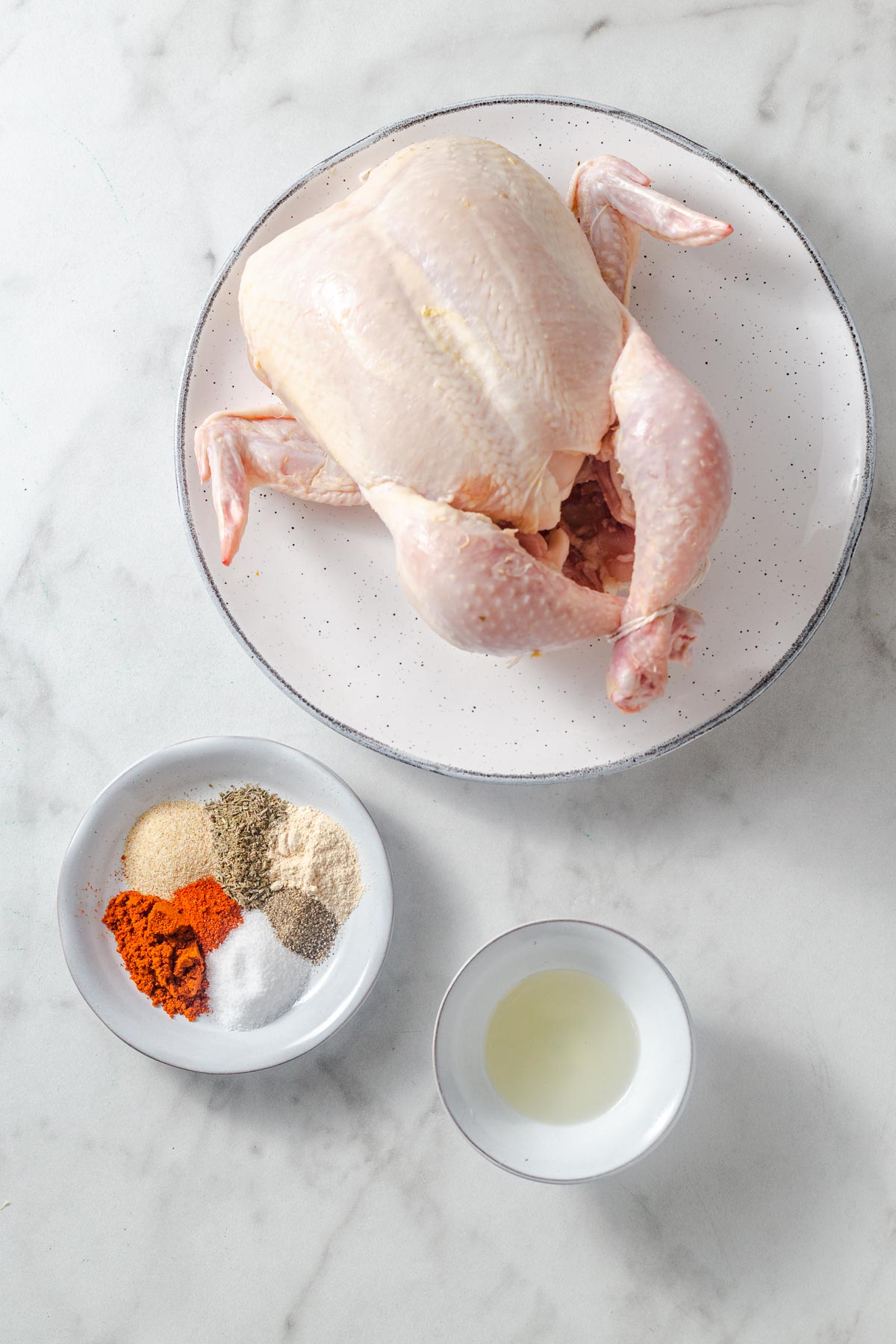 ingredients for air fryer whole chicken.