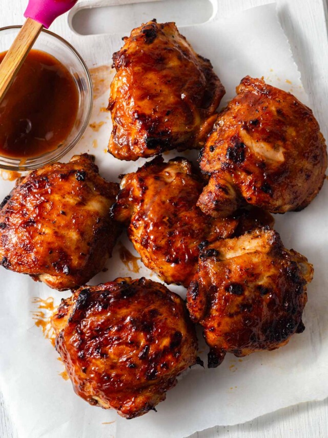 Air Fryer BBQ Chicken Thighs