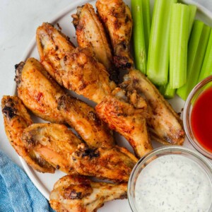 crispy chicken wings in he air fryer.