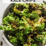 air fryer kale chips pinterest image.