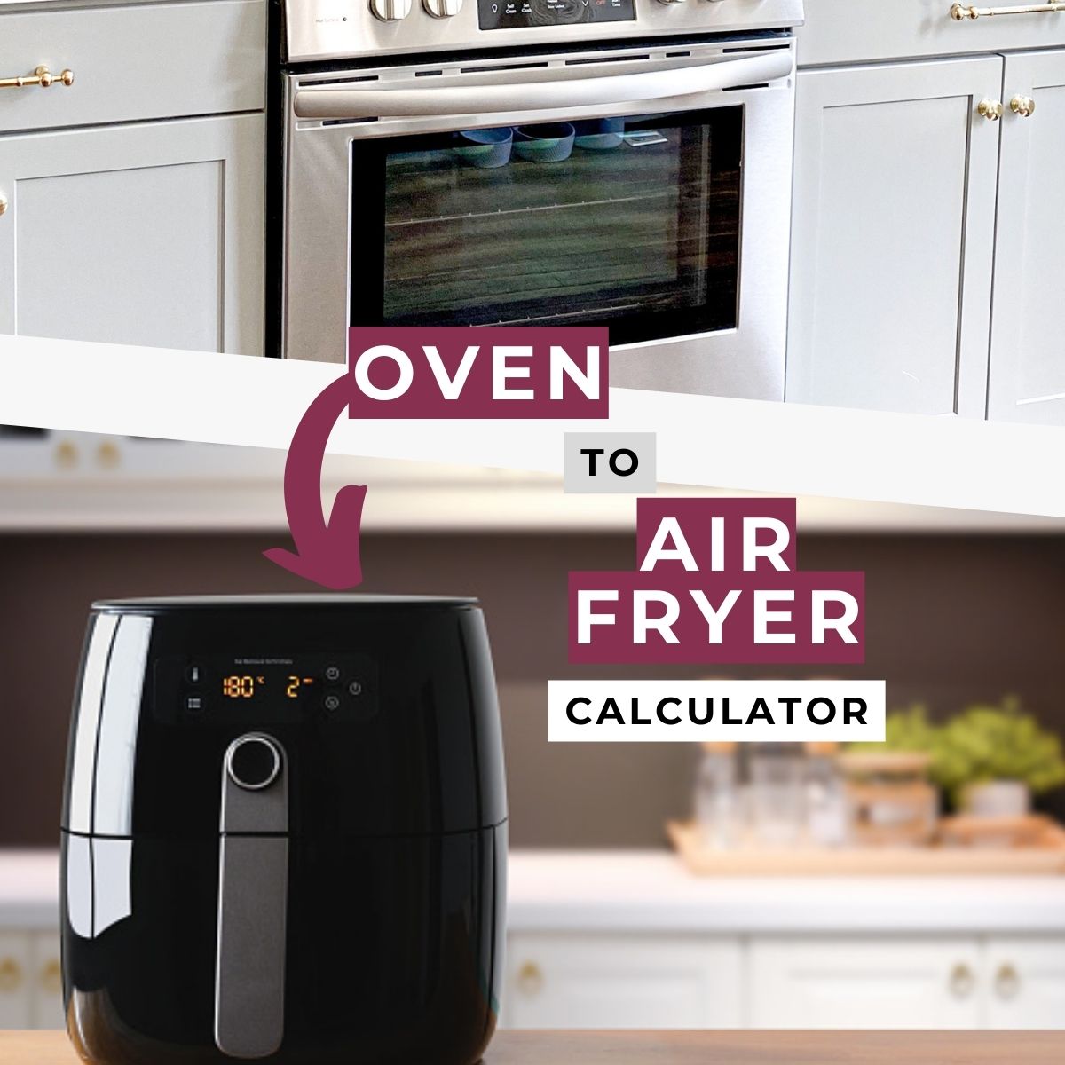image of an oven an air fryer.