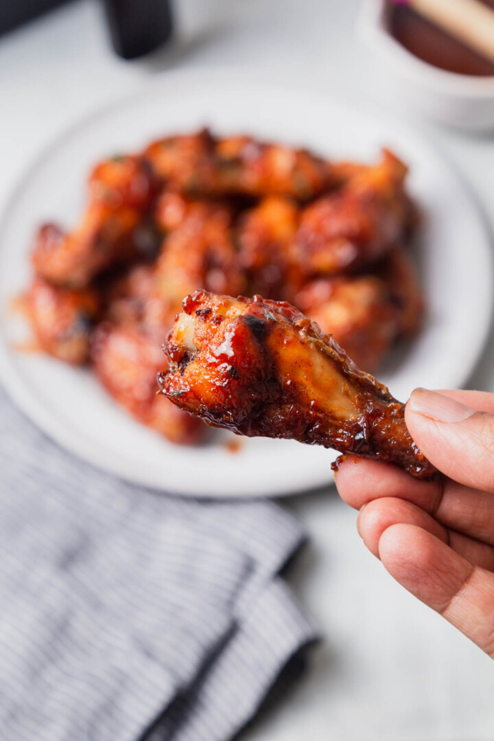 Easy Air Fryer BBQ Chicken Wings The Best!