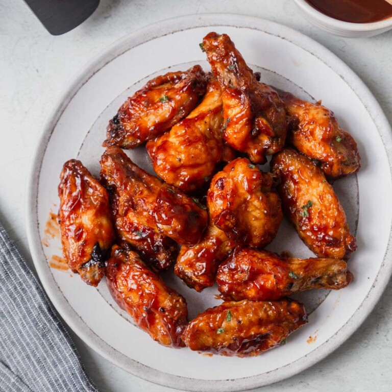 Easy Air Fryer BBQ Chicken Wings - The Best!